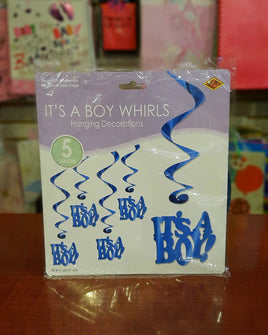 Shower-It's a boy whirls