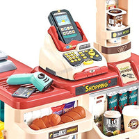 Toy Supermarket Set Brown Ftoy2021069