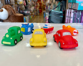 Squeaky Toy Vehicles 6pc