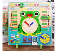 Wooden Clock & Calender FTS32454