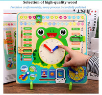 Wooden Clock & Calender FTS32454