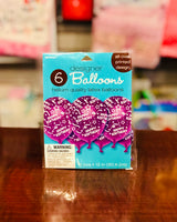 Balloon Bday Royal 6pk AM115800.105