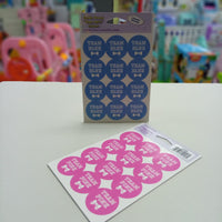 Stickers Team Pink/Blue 2 Sheet BPS54056
