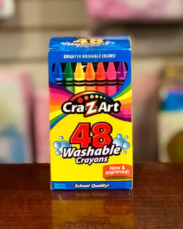 Craft Crayon-Washable 48ct