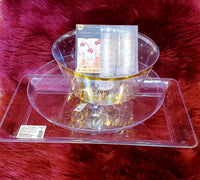 Gold Rect Tray-Bday AM430637