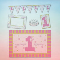 High Chair Deco Kit Girl 1st BPS57522-P