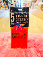 5 pc Tissue Gift Wrap Paper fts13138
