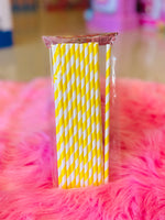 Straw 20pc-paper stripe 4Sea-47937