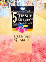 5 pc Tissue Gift Wrap Paper fts13138
