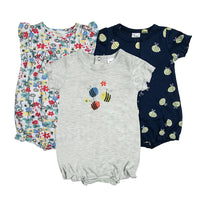 3pk Baby Romper Suit 9M