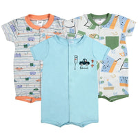 3pk Baby Romper Suit 9M