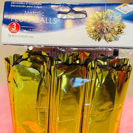 Party Fluff Balls-Metallic BPS54812-gd