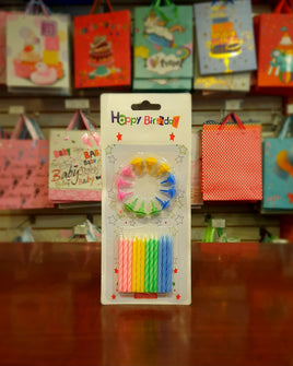 Party Candle w/Holder 24pc