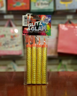 Party Candle-Firework-Golden FOB001