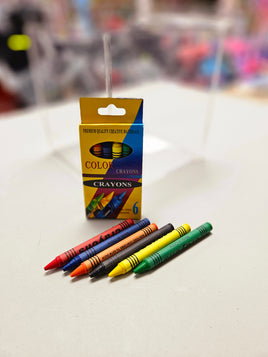 Stationery Crayons 6pk