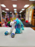 Plush Unicorn w/Wings Backpack