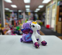 Plush Unicorn w/Wings Backpack