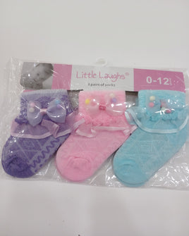 Girls Dress Socks 3pr fts40173