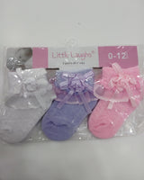 Girls Dress Socks 3pr fts40173