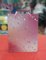 Gift Bag Pastel Stars 7*9" fts11770