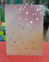 Gift Bag Pastel Stars 16*12" fts11772