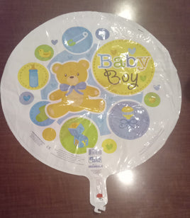 Foil Balloon Shower Baby Boy Bear 18\" 19690
