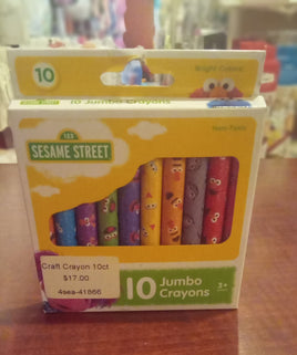 Crayons Sesame St 10pk 4sea-41866