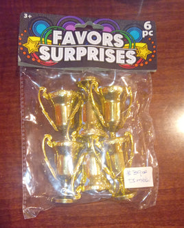 Party Favor Mini Trophy 6pk #52344
