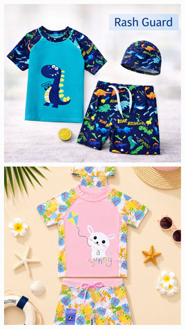 Boy & Girl Rash guard 3pc fts40538