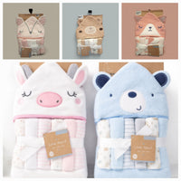 Hooded Towel & 4 Washcloths fts40286