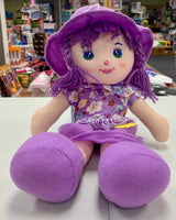 Toy Rag Doll w/Long Hair 14"