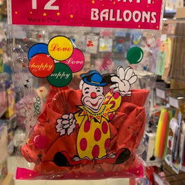 Balloon 12pk fts19195-red