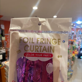 Party Foil Curtain Purple fts19885pu