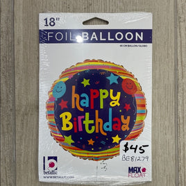 Balloon Birthday & Stars Std BE81279
