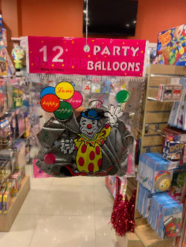Balloon 12pk fts19195-silver