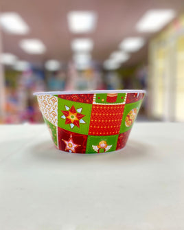 Christmas Plastic Bowl 8"