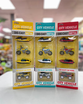 Toy Die Cast Vehicle 4pc FTOY2024111