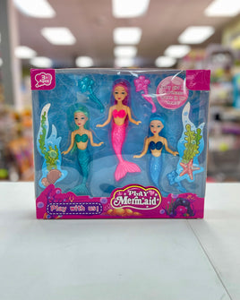 Toy Mermaid Doll 3pc