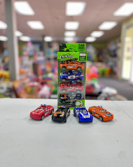 Toy Siren Cars 4pk