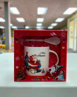 Christmas Ceramic Mug & Spoon