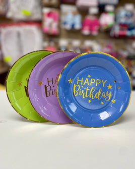 Party Plates Happy Birthday