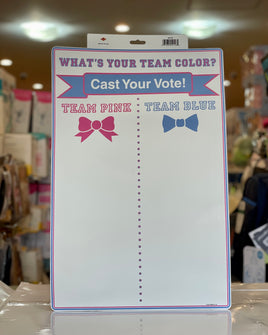 Gender Reveal Team Voting Tally Board BPS54116