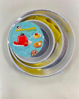 Baking Cake Mold Round 3pc