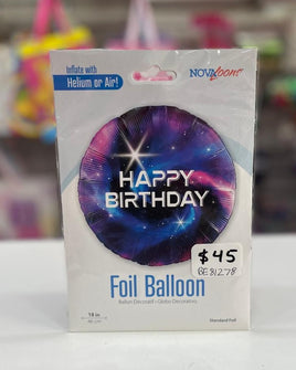 Balloon Birthday Galaxy Std BE81278