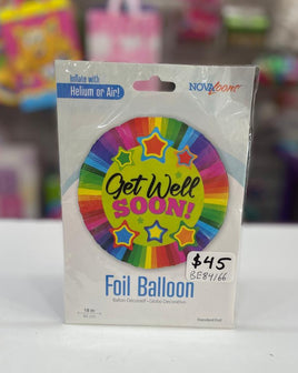Balloon Get well stars Std BE84166