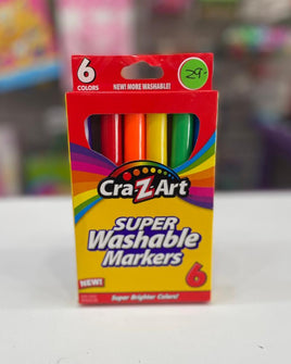 Car-Z-Art Super Washable Marker 6pk 69591