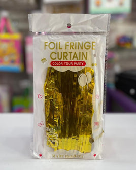 Party Foil Curtain Gold fts19885go