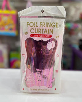Party Foil Curtain Pink fts19885pi