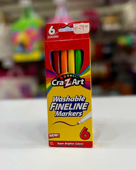 Washable fineline markers 6pk 10014