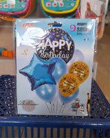 Happy Birthday Balloon Set 9pc 098721